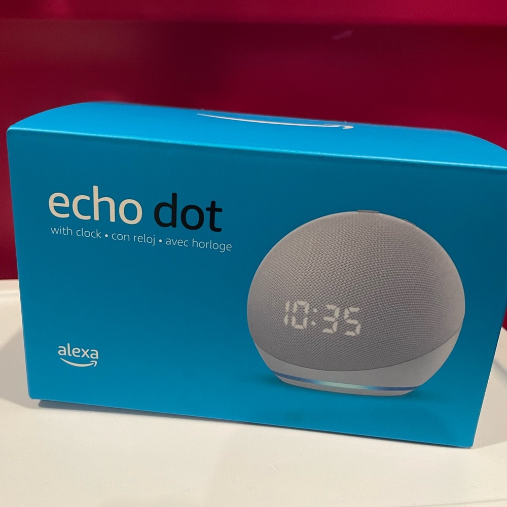 Amazon echo dot with clock